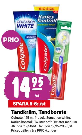 City Gross Tandkräm, tandborste erbjuda