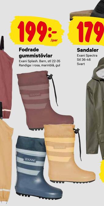 Fodrade gummistövlar