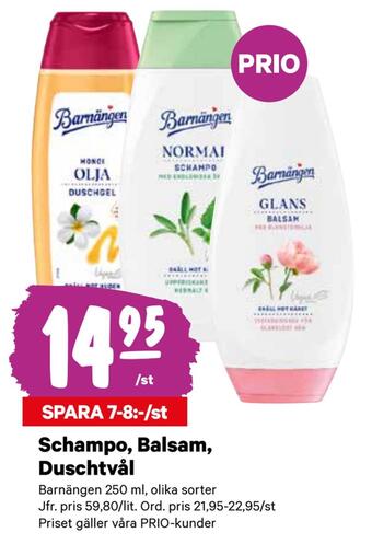 City Gross Schampo, balsam, duschtvål erbjuda