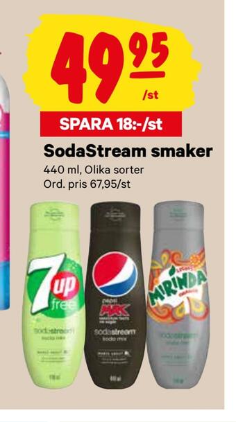 City Gross Sodastream smaker erbjuda