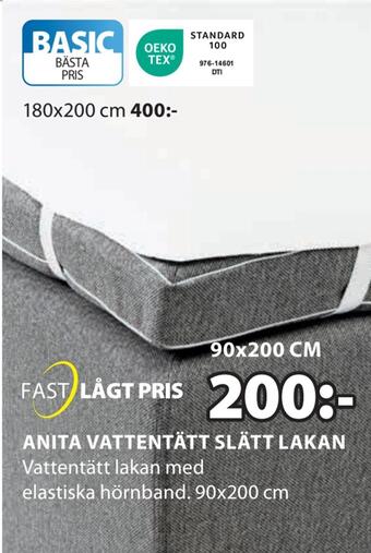 JYSK Anita vattentätt slätt lakan erbjuda