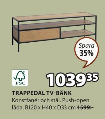 JYSK Trappedal tv-bänk erbjuda