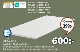 JYSK Gold t15 bäddmadrass erbjuda