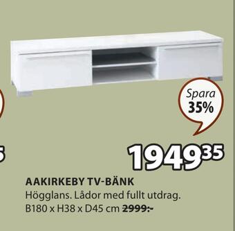 JYSK Aakirkeby tv-bänk erbjuda