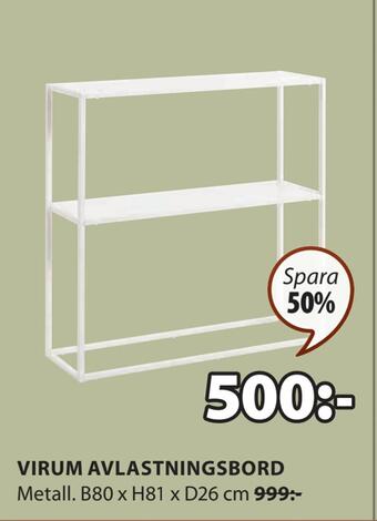 JYSK Virum avlastningsbord erbjuda