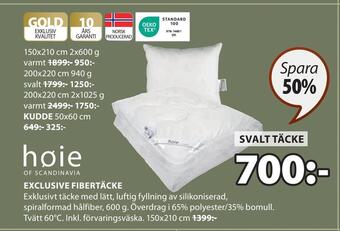 JYSK Exclusive fibertäcke erbjuda