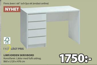 JYSK Limfjorden skrivbord erbjuda