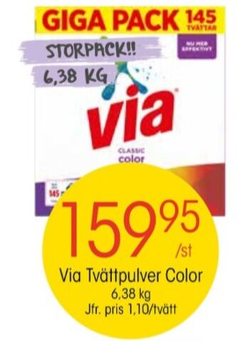 EKO Via tvättmedel pulver erbjuda