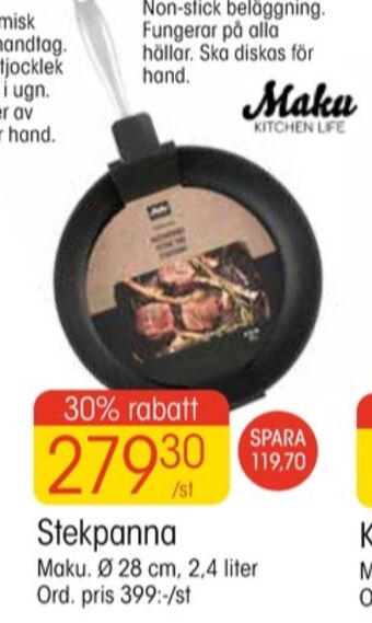 EKO Maku kitchen life stekpanna erbjuda
