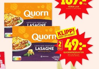 ICA Kvantum Quorn vegetarmat erbjuda