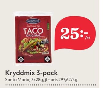 Hemköp Santa maria taco kryddmix erbjuda