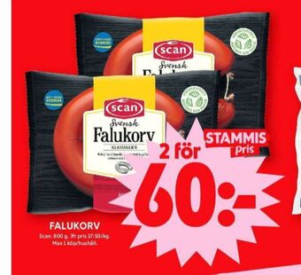 ICA Maxi Scan falukorv erbjuda