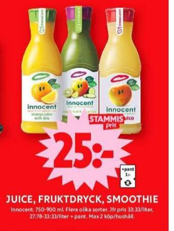 ICA Maxi Innocent juice erbjuda