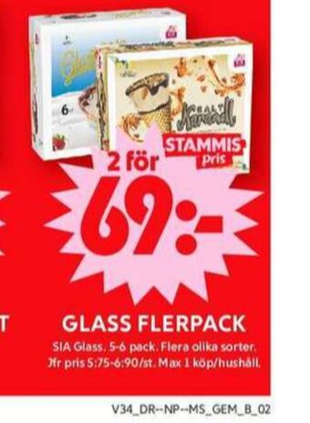 ICA Maxi Sia glassbåtar erbjuda