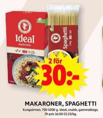 ICA Maxi Kungsörnen makaroner erbjuda