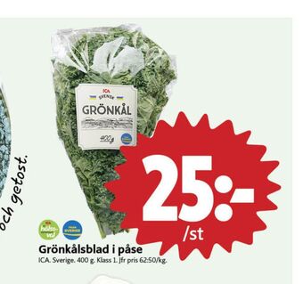 ICA Nära Ica grönkål erbjuda