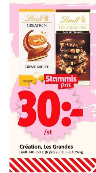 ICA Supermarket Les grandes chokladkaka 34 % hazelnut erbjuda