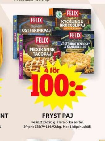 ICA Maxi Felix matpajer erbjuda