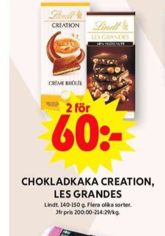 ICA Maxi Les grandes chokladkaka 34 % hazelnut erbjuda