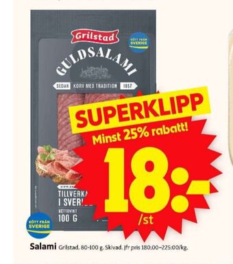 ICA Supermarket Grilstad salami erbjuda