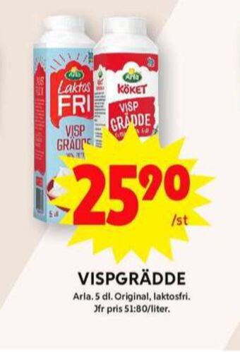 ICA Maxi Arla vispgrädde erbjuda