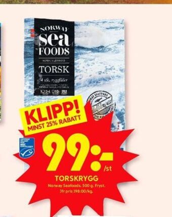 ICA Kvantum Norway sea foods torskfilé erbjuda