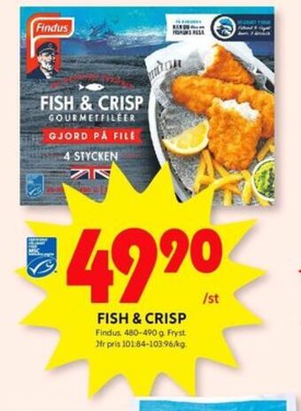 Fish & crisp fiskpinnar
