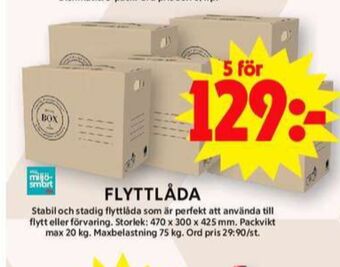 ICA Maxi Ninjaplast flyttlådor erbjuda
