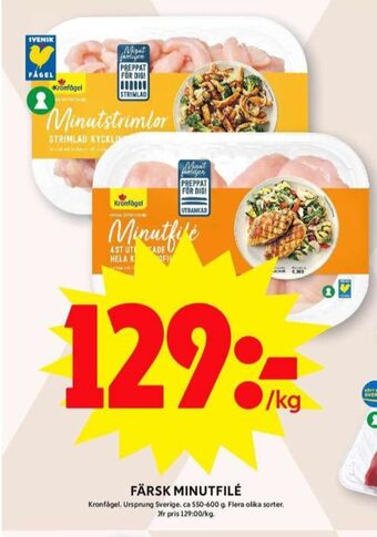 ICA Maxi Kronfågel kycklingfilé erbjuda
