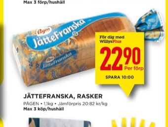 Willys Jättefranska långfranska erbjuda