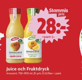 ICA Nära Innocent fruktdryck erbjuda