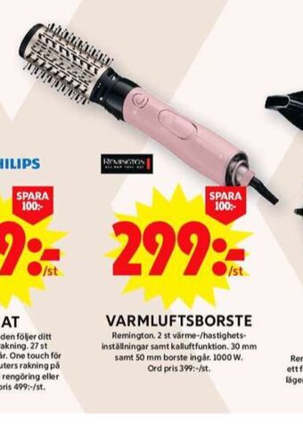 ICA Maxi Remington varmluftsborste erbjuda