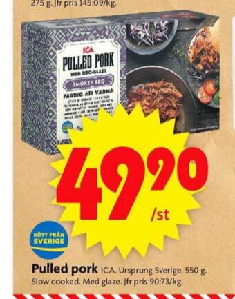 ICA Supermarket Ica pulled pork erbjuda