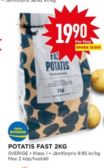 Willys Hemma Garant potatis erbjuda