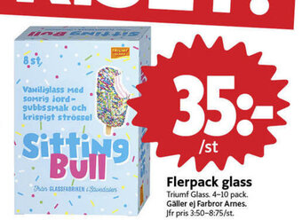 ICA Nära Sitting bull glasspinnar erbjuda