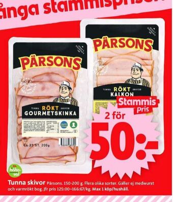 ICA Supermarket Pärsons skinka erbjuda