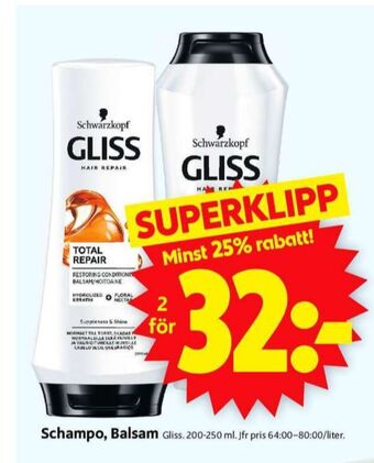 ICA Supermarket Gliss balsam erbjuda