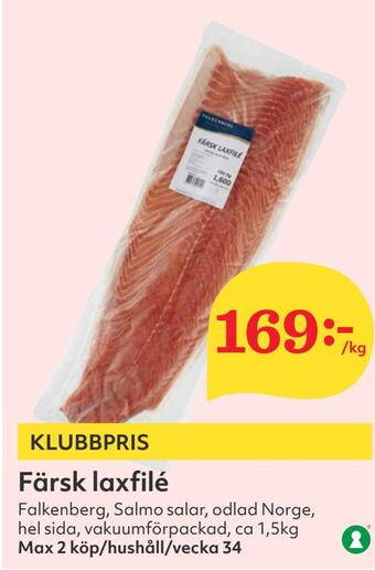 Hemköp Färsk laxfilé erbjuda