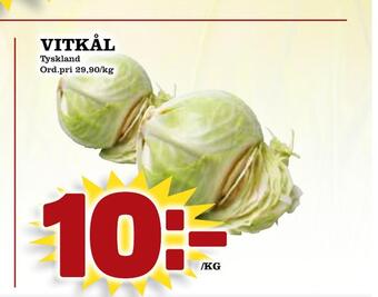 Din Mat Vitkål erbjuda
