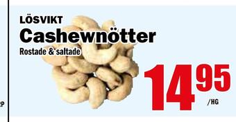 Matdax Cashewnötter erbjuda