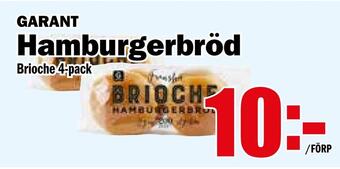 Matdax Hamburgerbröd erbjuda