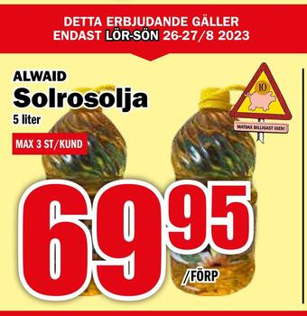 Matdax Solrosolja erbjuda