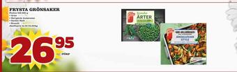 Supergrossen Frysta grönsaker erbjuda