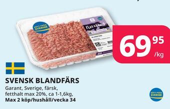 Tempo Svensk blandfärs erbjuda
