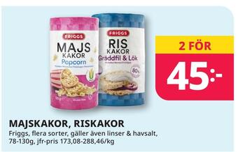 Majskakor, riskakor