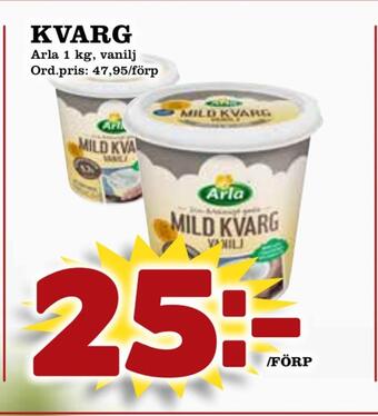Supergrossen Kvarg erbjuda