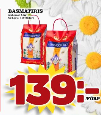 Supergrossen Basmatiris erbjuda