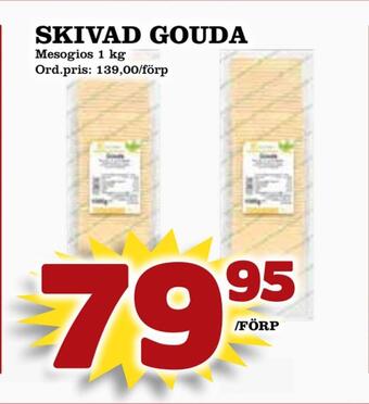 Supergrossen Skivad gouda erbjuda