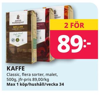 Tempo Kaffe erbjuda
