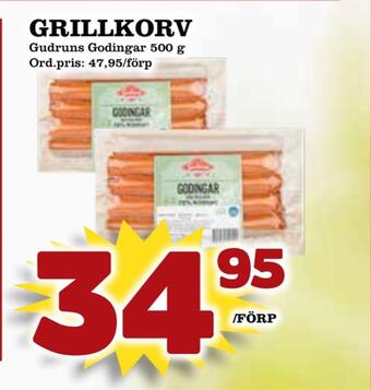 Supergrossen Grillkorv erbjuda